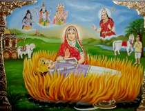 Sati Mata Painting